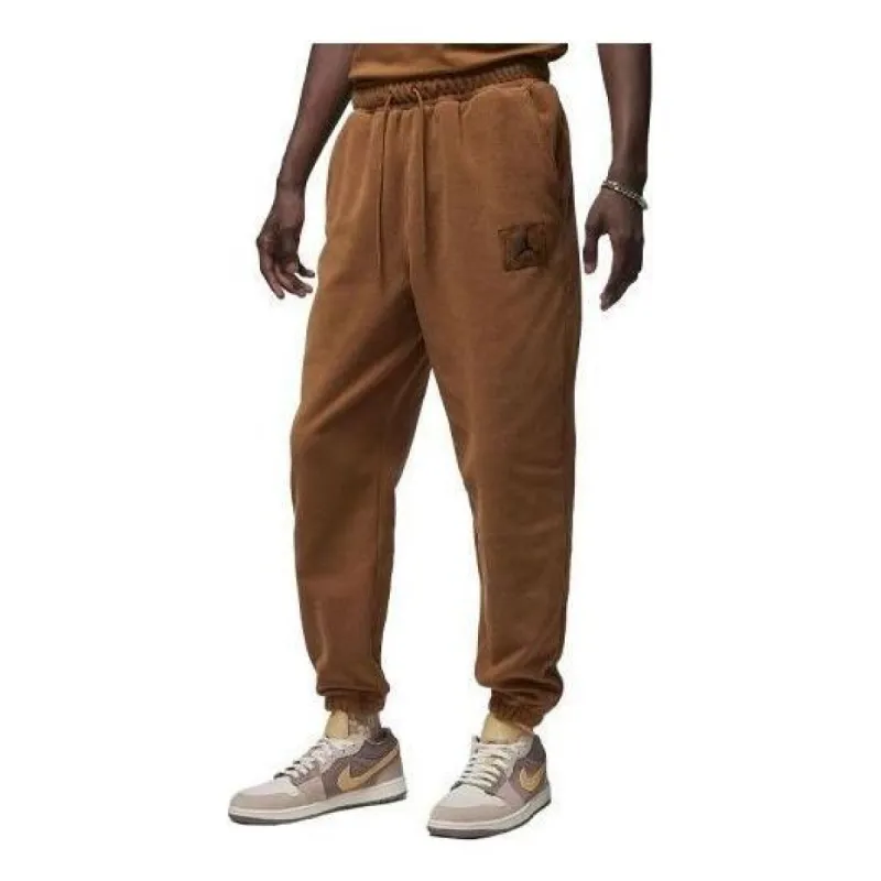Air Jordan Essentials Fleece Winter Trousers 'Light British Tan' FD7531-281 sold by KicksCrew