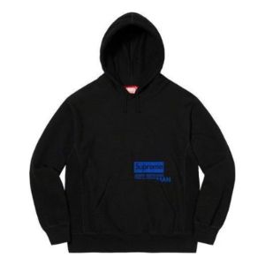 Supreme x JUNYA WATANABE COMME des GARONS MAN Hooded Sweatshirt 'Black Blue' SUP-FW21-277 sold by KicksCrew