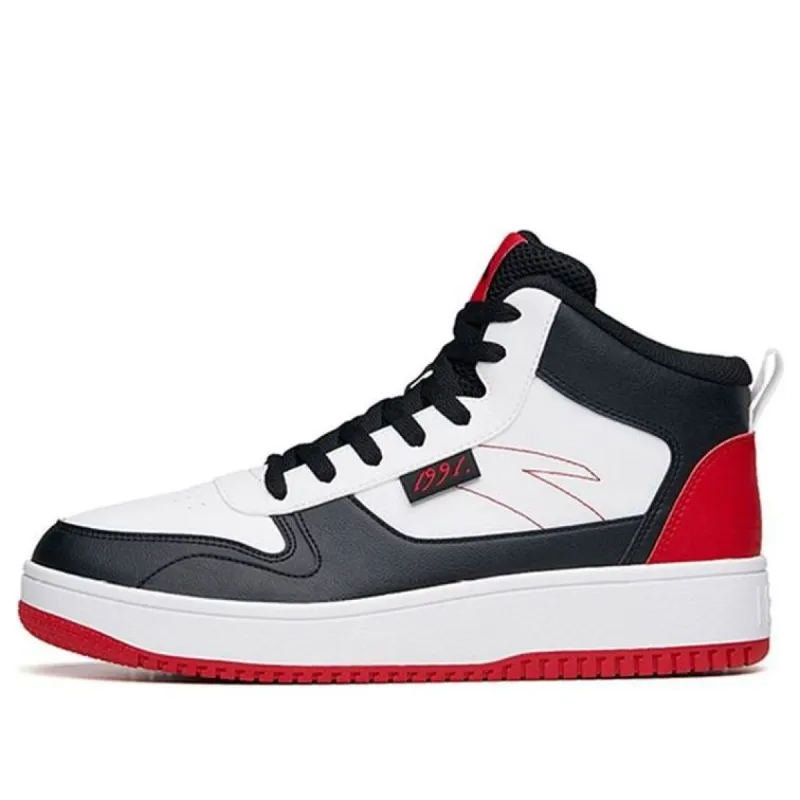 ANTA Skateboarding Series Sneakers High 'White Black Red' 912038010-18 sold by KicksCrew