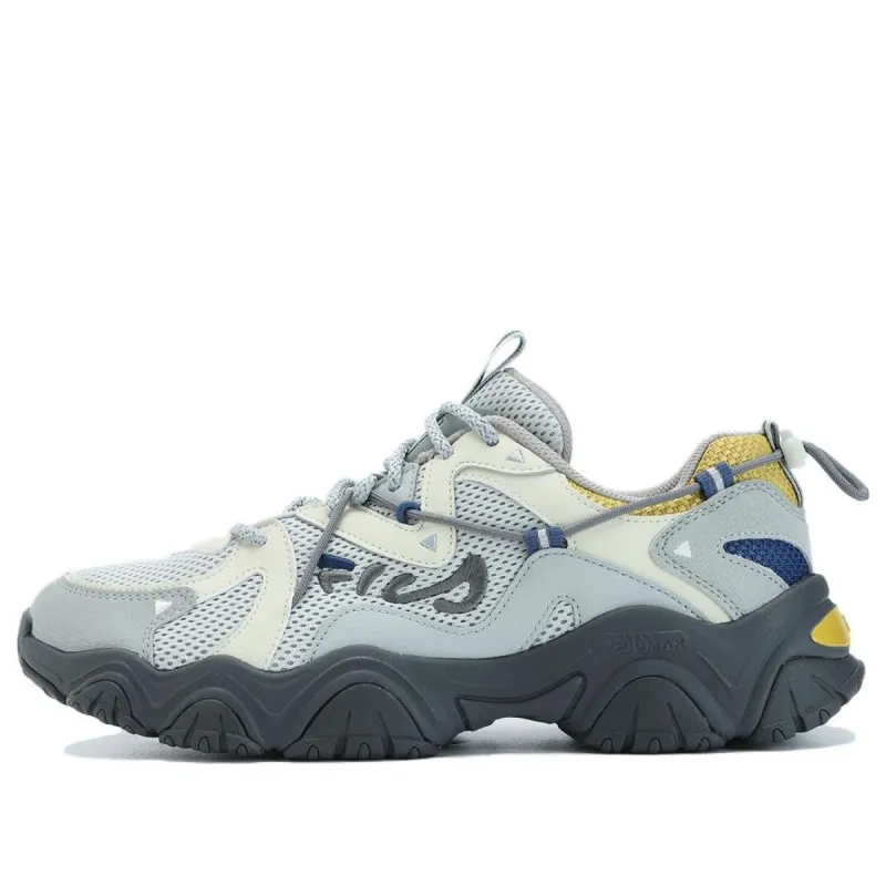 FILA Fluid 4 Sneakers 'Grey White Yellow' F12M332113FOQ sold by KicksCrew