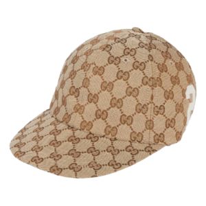 (WMNS) Gucci GG Cotton Canvas Baseball Cap 'Beige Ebony' 751400-4HA0L-9777 sold by KicksCrew