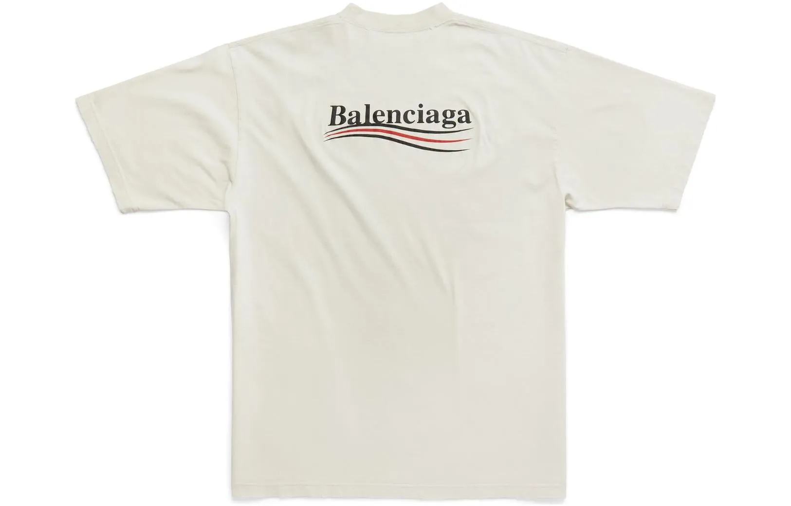 Balenciaga Political Campaign T-Shirt Large Fit 'Beige' 641675TNVG59170 sold by KicksCrew product image thumbnail 2