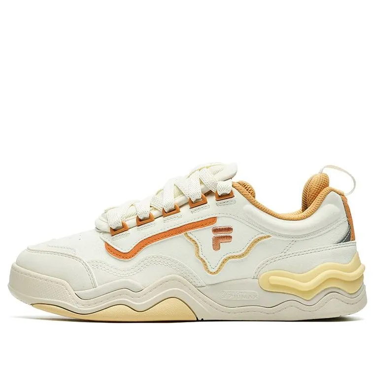 (WMNS) FILA FUSION Kick Sneakers 'White Orange' T12W242203FPB sold by KicksCrew