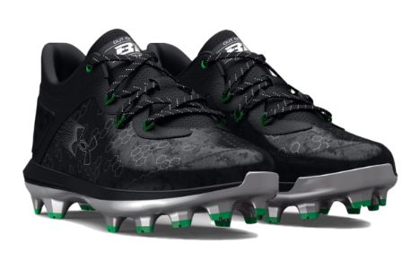 (GS) Under Armour Harper 8 TPU 'Black Green' 3026595-001 sold by KicksCrew