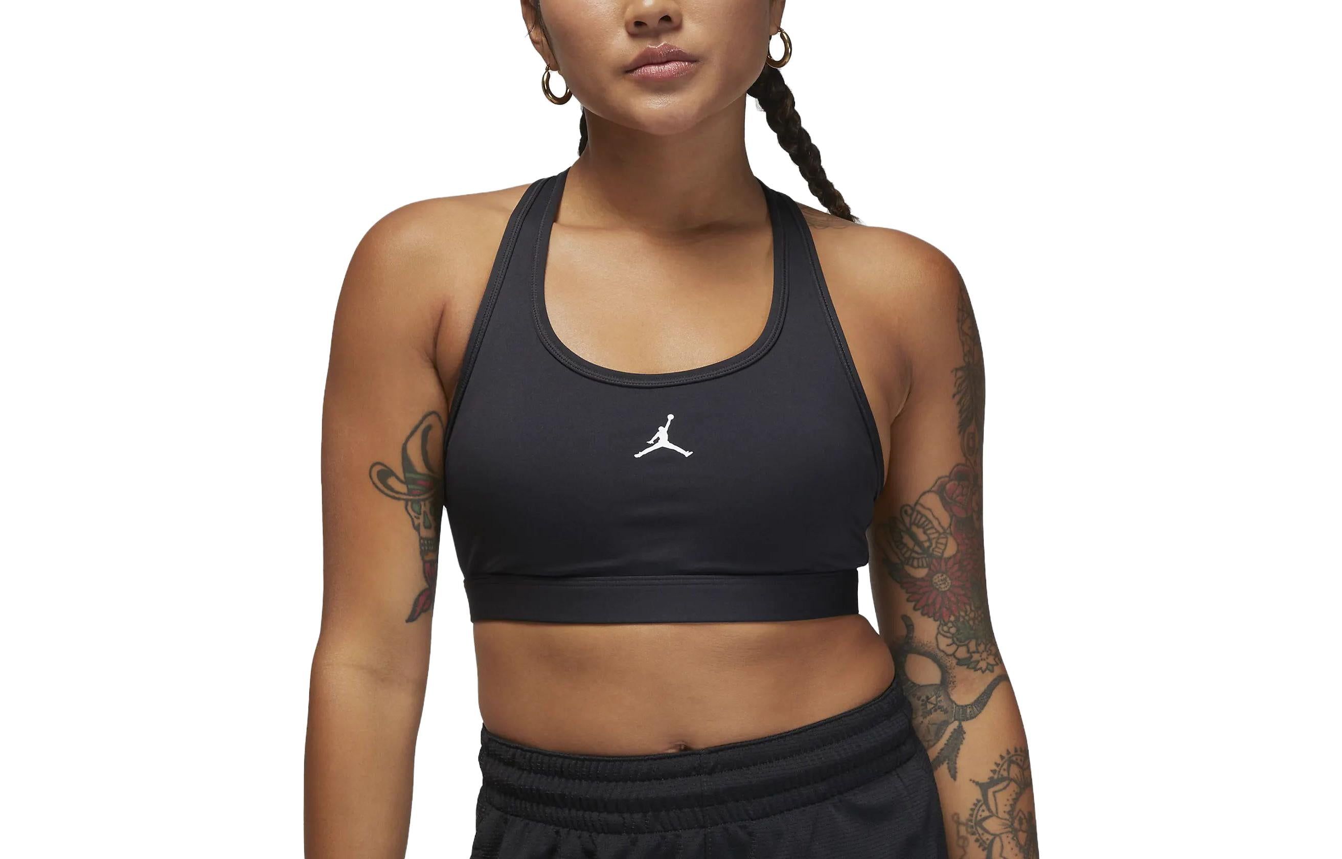 (WMNS) Air Jordan Sport Medium-Support Padded Jumpman Bra 'Black' FB6873-010 sold by KicksCrew product image thumbnail 2