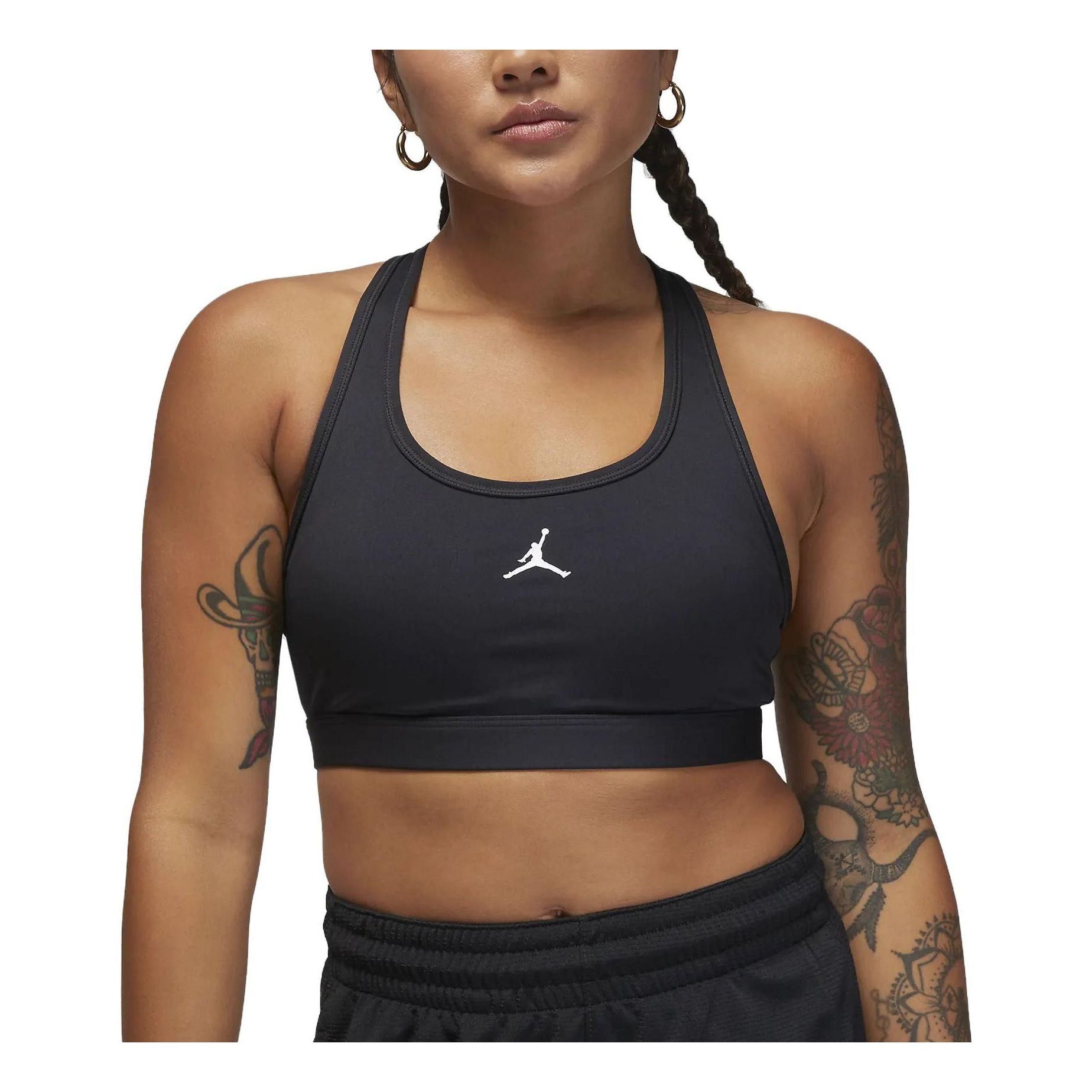 (WMNS) Air Jordan Sport Medium-Support Padded Jumpman Bra 'Black' FB6873-010 sold by KicksCrew