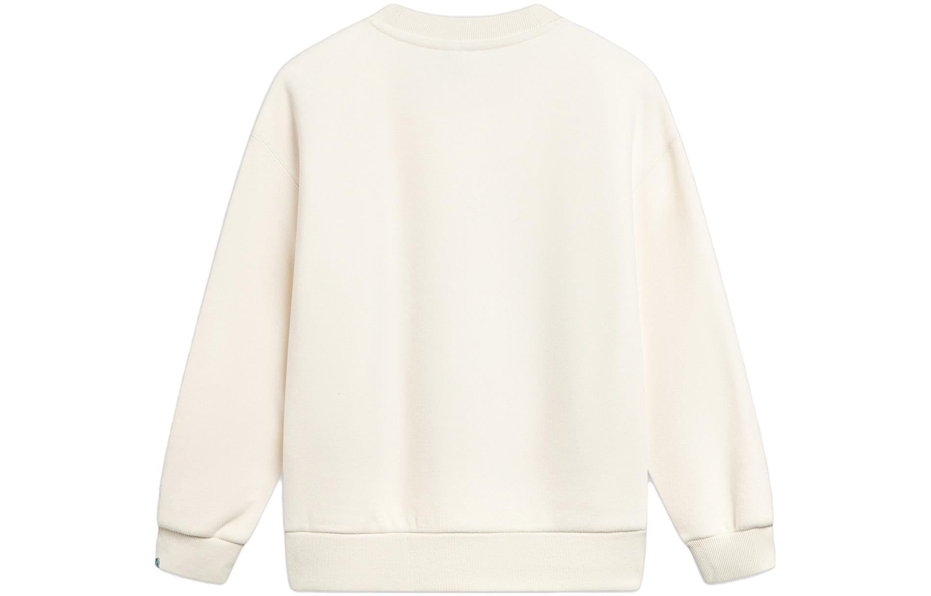 (WMNS) Li-Ning x Disney Monster University Warm Fleece Sweatershirt 'Beige' AWDT812-2 sold by KicksCrew product image thumbnail 2