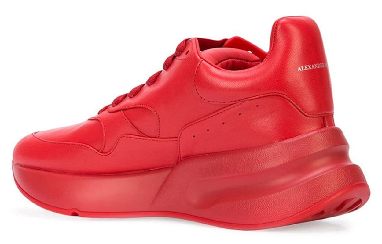 (WMNS) Alexander McQueen Oversized Runner Low Top Leather Sneakers with Mesh 'Pure Red' 533710WHRU06409 sold by KicksCrew product image thumbnail 4