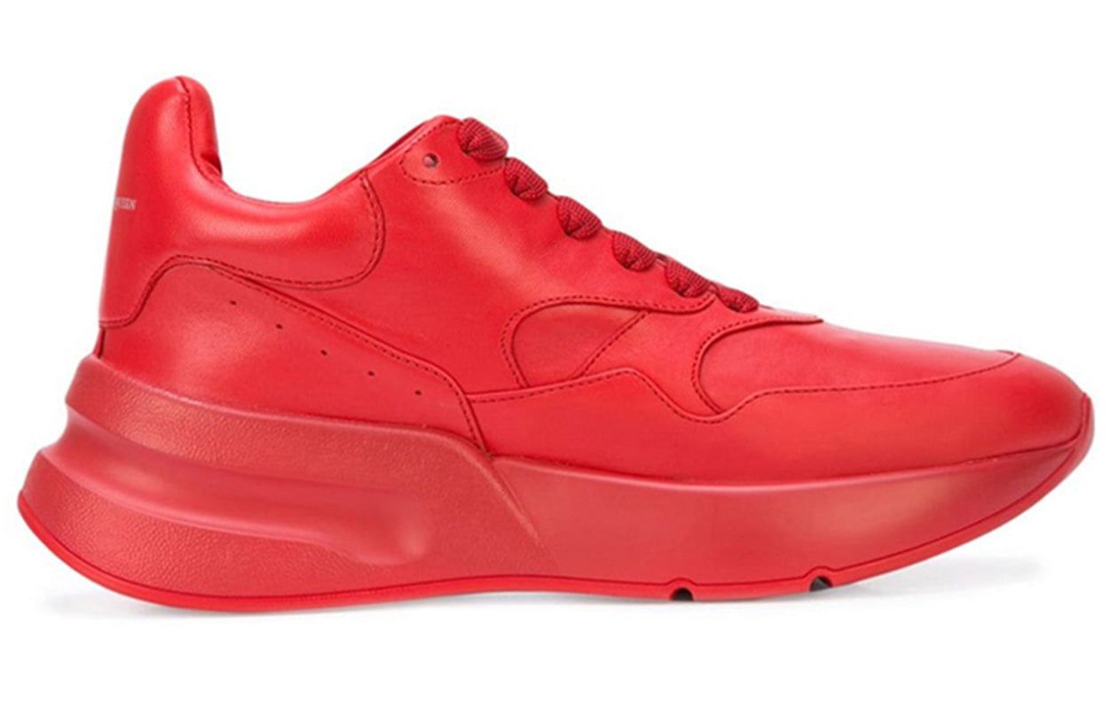 (WMNS) Alexander McQueen Oversized Runner Low Top Leather Sneakers with Mesh 'Pure Red' 533710WHRU06409 sold by KicksCrew product image thumbnail 2