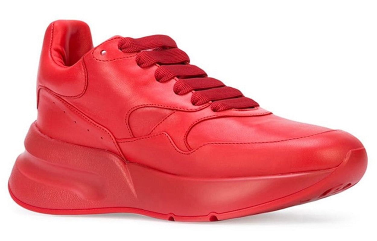(WMNS) Alexander McQueen Oversized Runner Low Top Leather Sneakers with Mesh 'Pure Red' 533710WHRU06409 sold by KicksCrew product image thumbnail 3