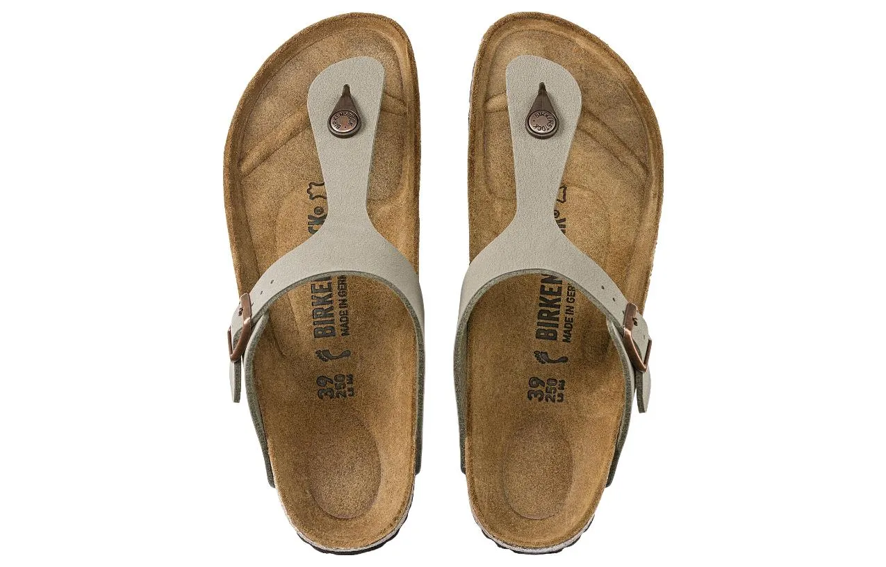 BirkenstockGizeh Birko Flor Birkibuc 'Stone' 0043391 sold by KicksCrew product image thumbnail 4