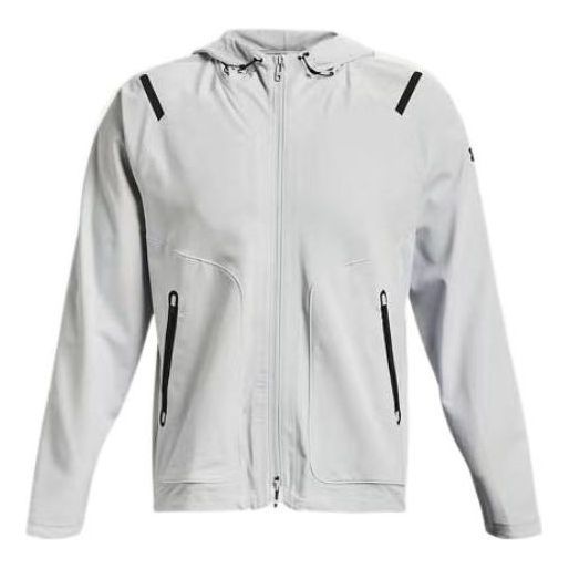 Under Armour Unstoppable Hooded Jacket 'Light Grey' 1370494-014 sold by KicksCrew