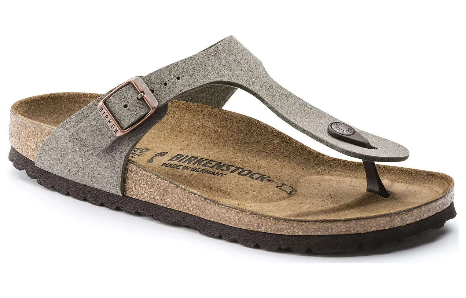BirkenstockGizeh Birko Flor Birkibuc 'Stone' 0043391 sold by KicksCrew product image thumbnail 2