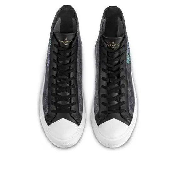 LOUIS VUITTON Tattoo Ankle Sneakers 'Grey' 1A7Q9G sold by KicksCrew product image thumbnail 3