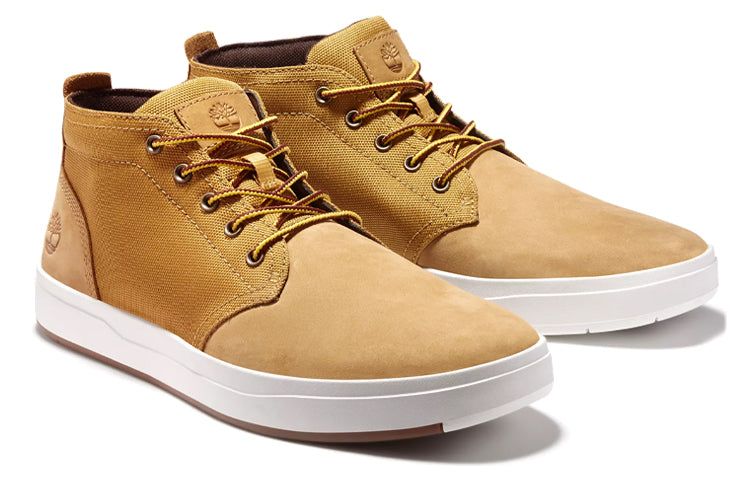 Timberland Davis Square Chukka Leather and Fabric Boots 'Wheat' A1OI3231 sold by KicksCrew product image thumbnail 4