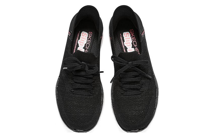 (WMNS) Skechers Go Walk 6 Lace Up 'Black Pink' 124568-BKHP sold by KicksCrew product image thumbnail 3