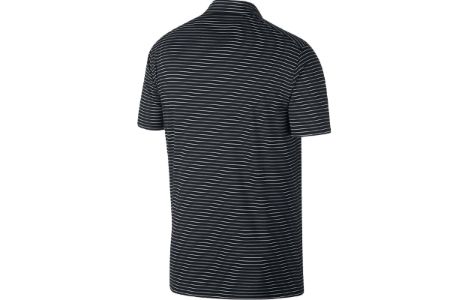 Nike Dri-fit Striped Golf Polo Shirt 'Black Summit White' AJ5482-010 sold by KicksCrew