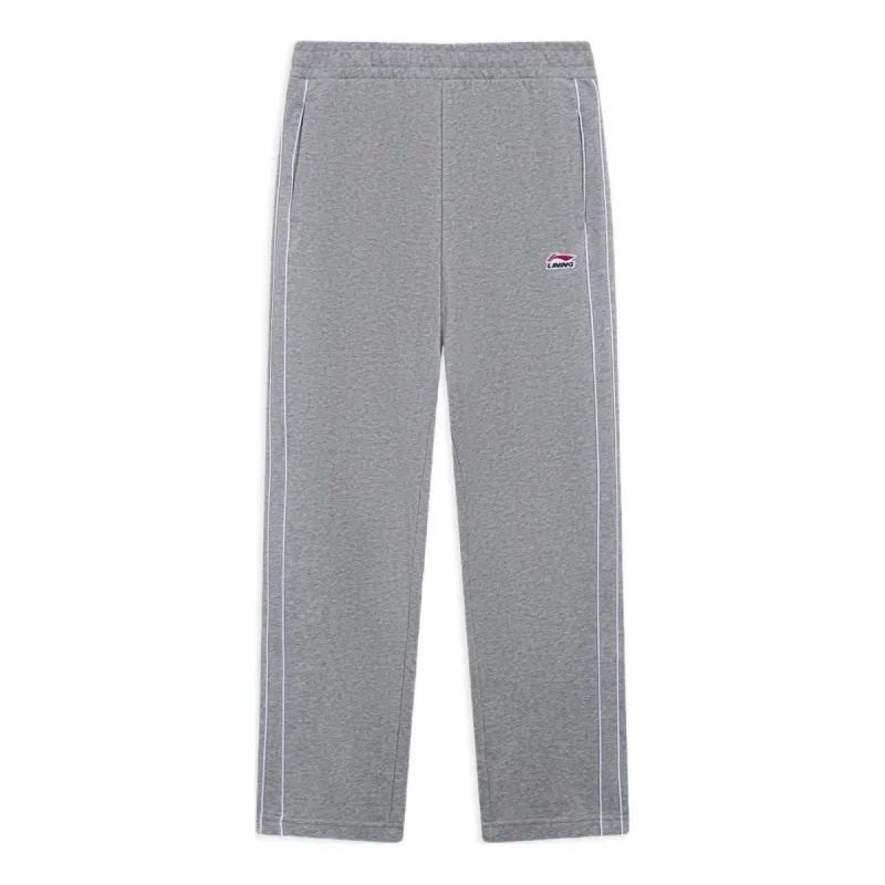 Li-Ning Striped Logo Pants 'Grey' AKLS997-2 sold by KicksCrew