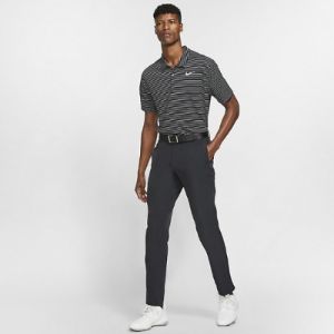 Nike Dri-fit Striped Golf Polo Shirt 'Black Summit White' AJ5482-010 sold by KicksCrew