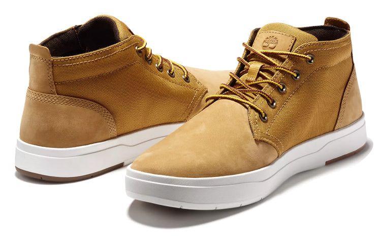 Timberland Davis Square Chukka Leather and Fabric Boots 'Wheat' A1OI3231 sold by KicksCrew product image thumbnail 5