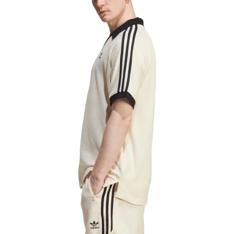 adidas originals Adicolor Classics Waffle Polo Shirt 'Beige