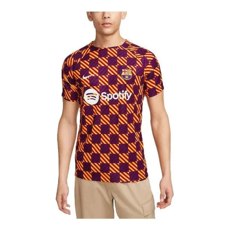 Nike Barcelona FC Pre Match Soccer Jersey 'Orange' DR4902-729 sold by KicksCrew