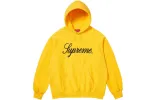 Supreme FW23 Week6 Raised Script Hoodie 'Yellow' SUP-FW23-102 sold by KicksCrew