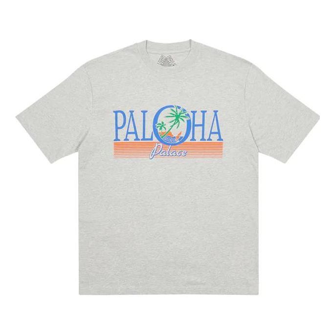 Palace FW22 Paloha T-Shirt 'Grey' P23TS040 sold by KicksCrew