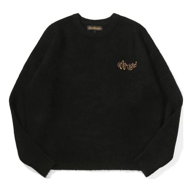 Drew House Drew Script Sweater 'Black' DR-FW21-119 sold by KicksCrew