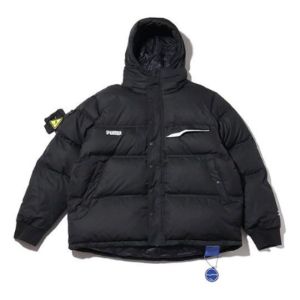 Puma x Ader Error Down Puffer Coat 'Black White' 595534-01 sold by KicksCrew
