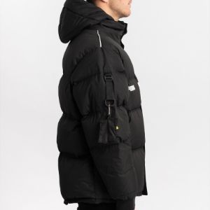 Puma x Ader Error Down Puffer Coat 'Black White' 595534-01 sold by KicksCrew