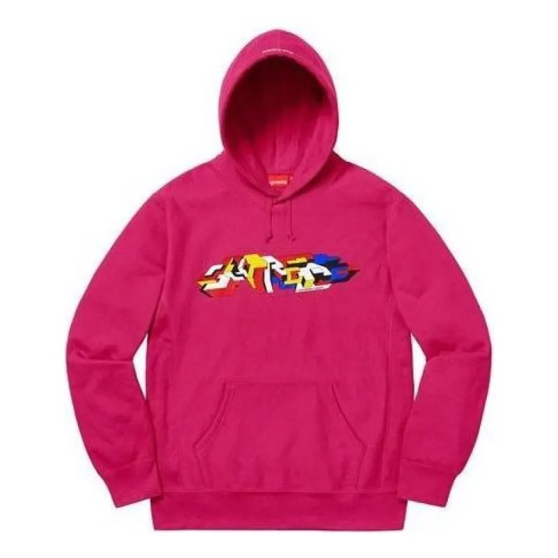 Supreme Delta Logo Hooded Sweatshirt 'Fuchsia' SUP-FW19-660 sold by KicksCrew