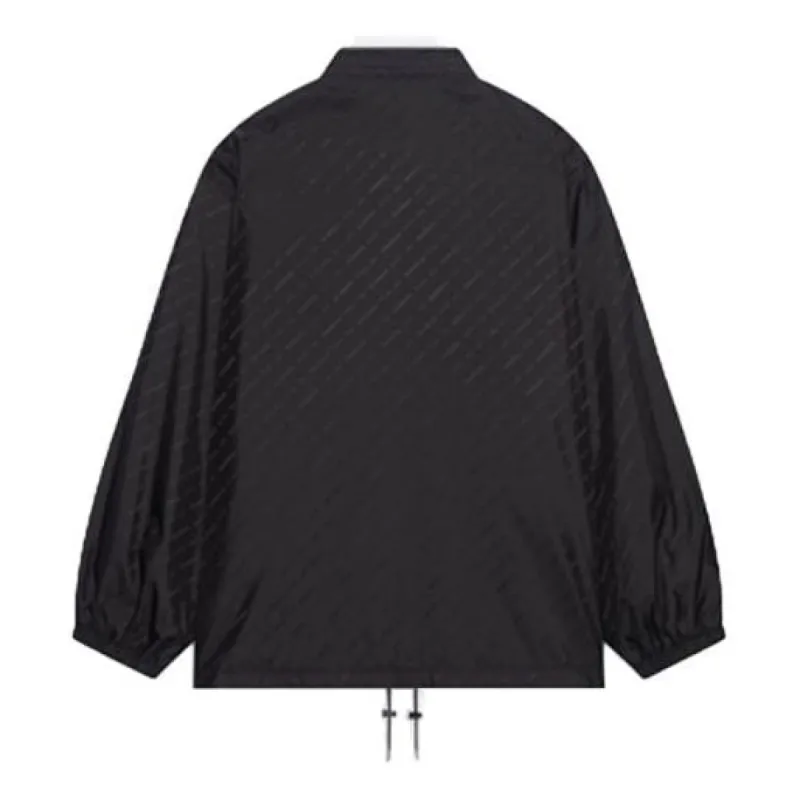 Balenciaga Allover Logo Rain Jacket 'Black' 681452TKO401000 sold by KicksCrew
