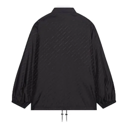 Balenciaga Allover Logo Rain Jacket 'Black' 681452TKO401000 sold by KicksCrew