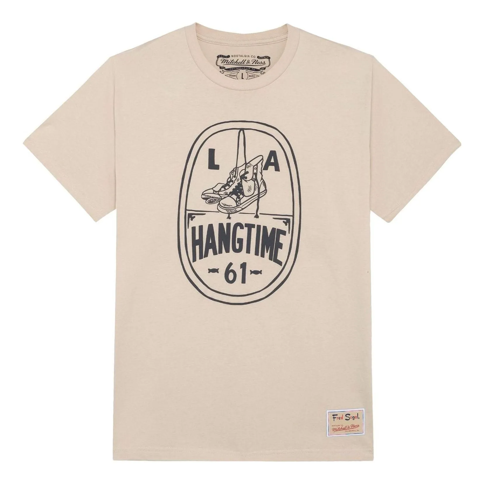 Mitchell & Ness x Fred Segal T-Shirt 'Beige' BMTRLD21105-CLBCREA sold by KicksCrew