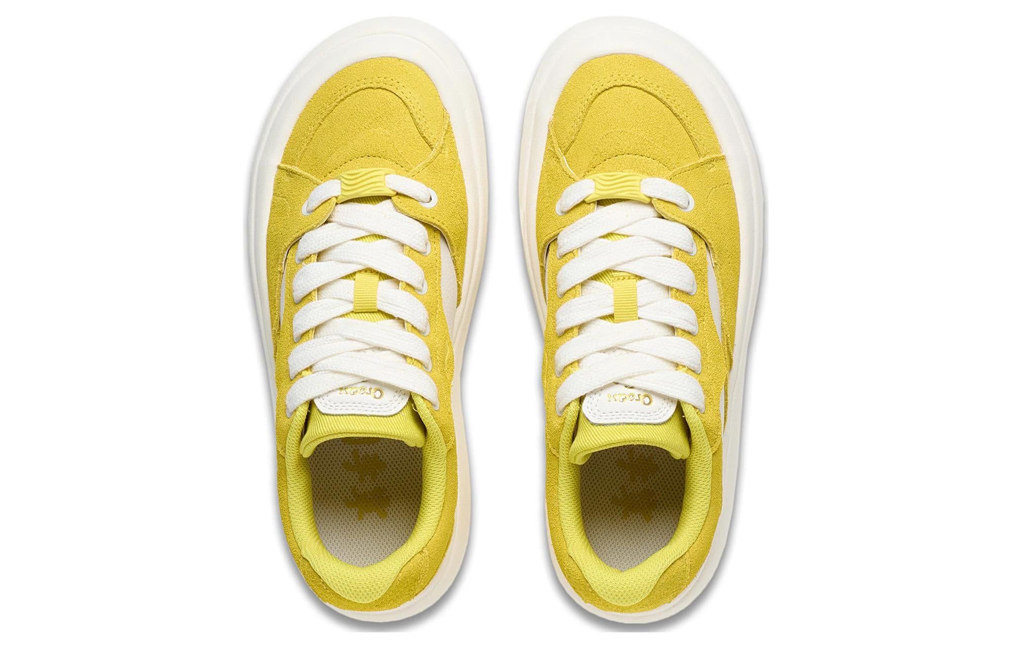 (WMNS) Li-Ning Platform Skate Shoes 'Yellow White' AZGT026-3 sold by KicksCrew product image thumbnail 4
