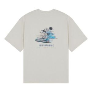 New Balance Graphic Print Tee 'Grey Blue' AMT22387-CFO sold by KicksCrew