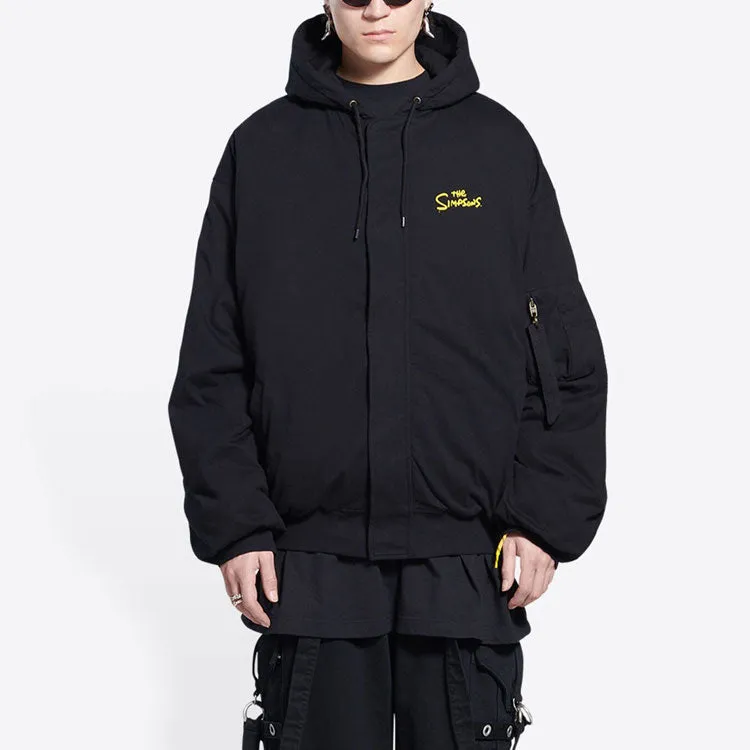 Balenciaga x The Simpsons Padded Bomber Hoodie 'Black' 657115TLVG71000 sold by KicksCrew product image thumbnail 4
