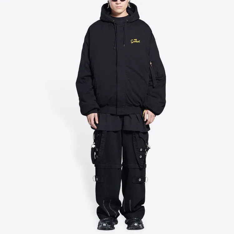 Balenciaga x The Simpsons Padded Bomber Hoodie 'Black' 657115TLVG71000 sold by KicksCrew product image thumbnail 3