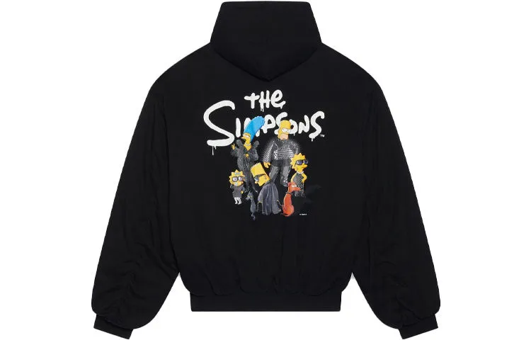 Balenciaga x The Simpsons Padded Bomber Hoodie 'Black' 657115TLVG71000 sold by KicksCrew product image thumbnail 2