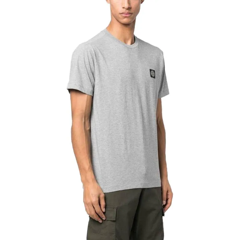 STONE ISLAND Compass Patch Logo Short-Sleeve T-shirt 'Melange Grey' 101524113-A0M64 sold by KicksCrew product image thumbnail 3