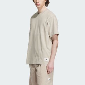 Adidas Sportswear Lounge Graphic T-Shirts 'Beige' IP4978 sold by KicksCrew