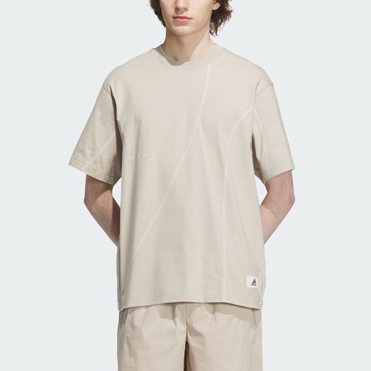 Adidas Sportswear Lounge Graphic T-Shirts 'Beige' IP4978 sold by KicksCrew product image thumbnail 2