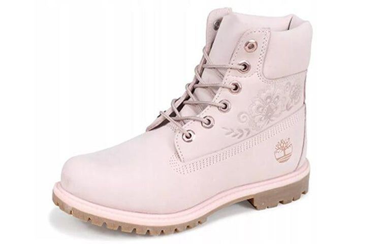 (WMNS) Timberland 6-Inch Premium Waterproof Embossed Boots 'Pink' A1TKO sold by KicksCrew product image thumbnail 5
