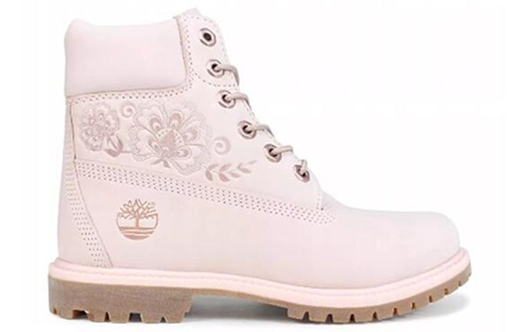 (WMNS) Timberland 6-Inch Premium Waterproof Embossed Boots 'Pink' A1TKO sold by KicksCrew product image thumbnail 2