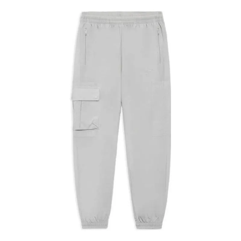 Li-Ning Casual Essential Cargo Pants 'Grey' AYKS315-1 sold by KicksCrew