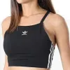 (WMNS) adidas Adicolor 3-Stripes Crop Top Asia Sizing 'Black' IU2405 sold by KicksCrew