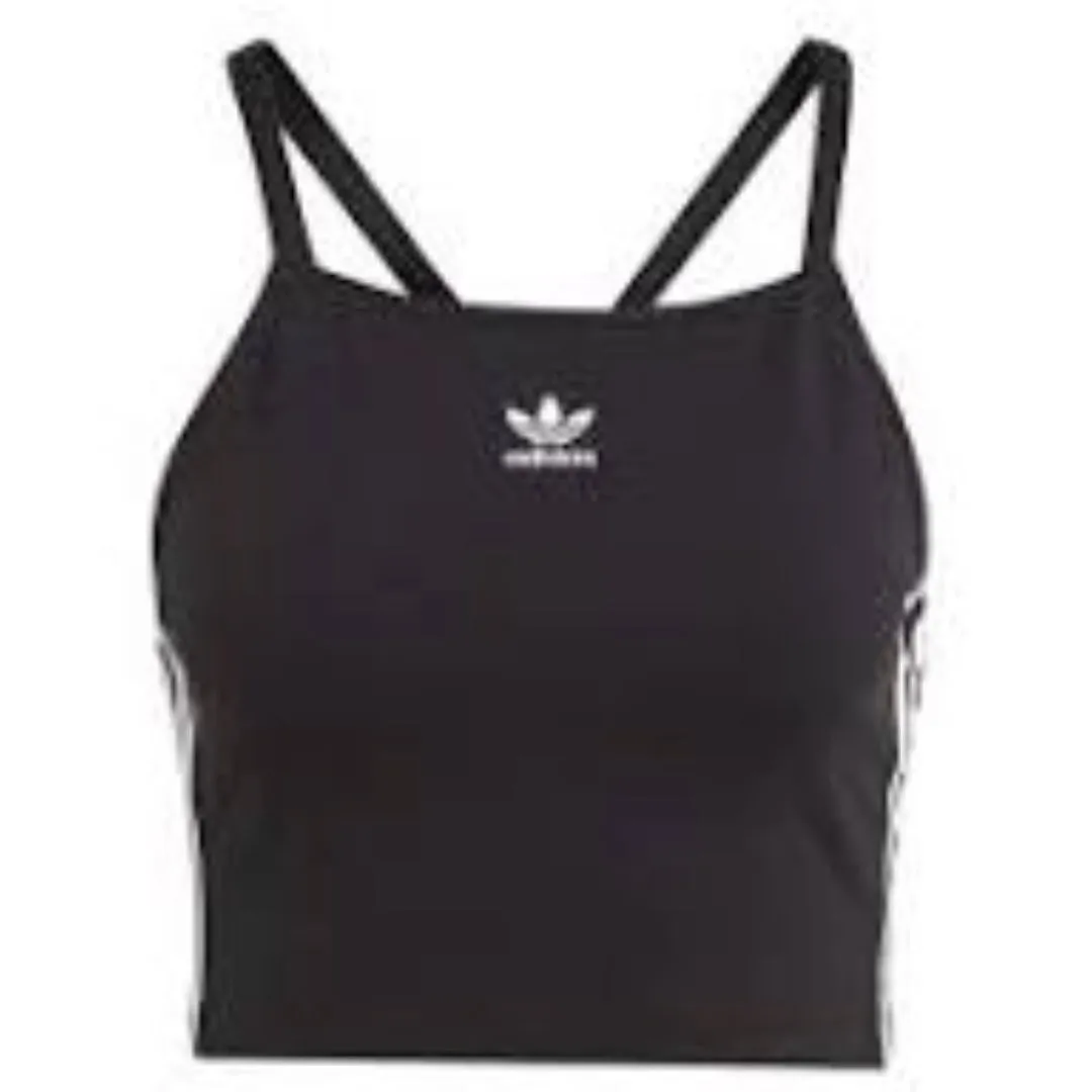 (WMNS) adidas Adicolor 3-Stripes Crop Top Asia Sizing 'Black' IU2405 sold by KicksCrew