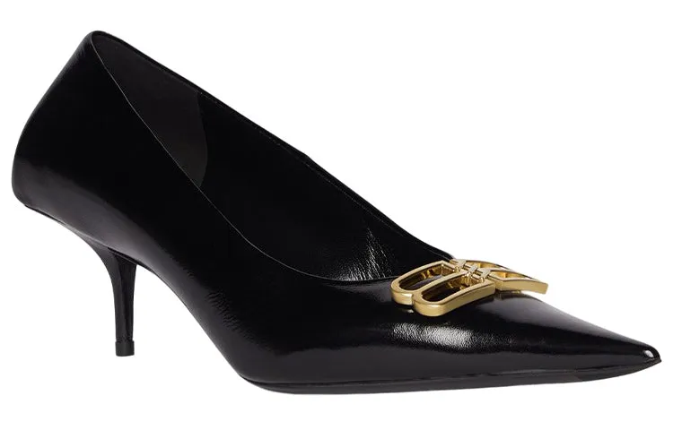 (WMNS) Balenciaga Square Knife BB 60mm Pumps 'Black Shiny Lambskin' 694739WBD821080 sold by KicksCrew product image thumbnail 2