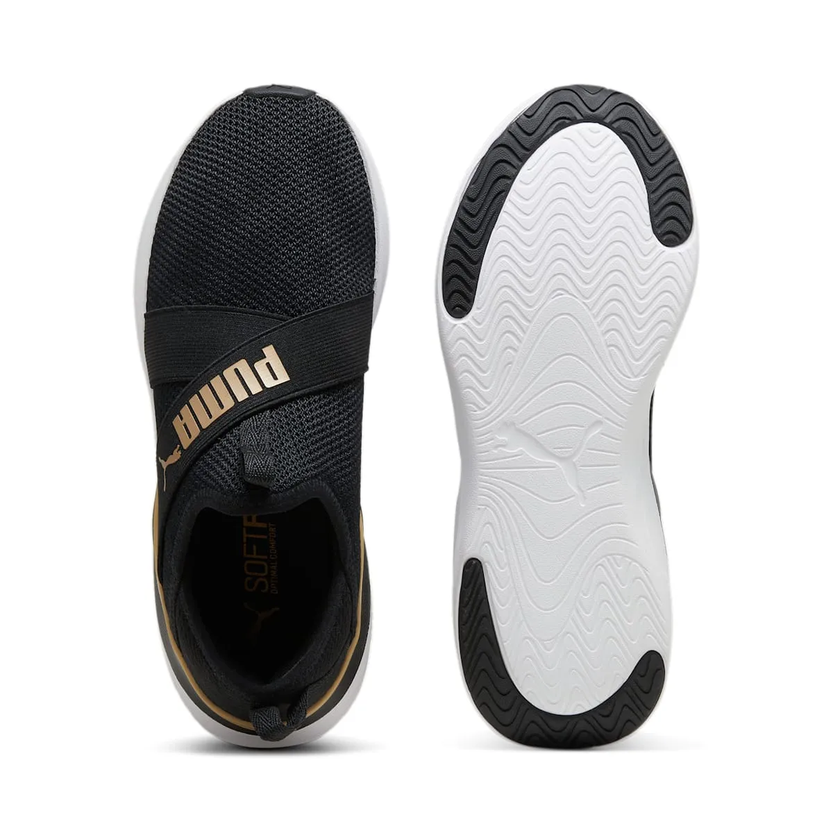 (WMNS) PUMA Softride Harmony Slip-On 'Black Gold' 379606-01 sold by KicksCrew product image thumbnail 4